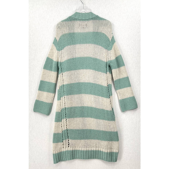 ZADIG & VOLTAIRE Sweater Womens Medium Romy Raye Striped Cashmere Long Cardigan - Picture 4 of 15